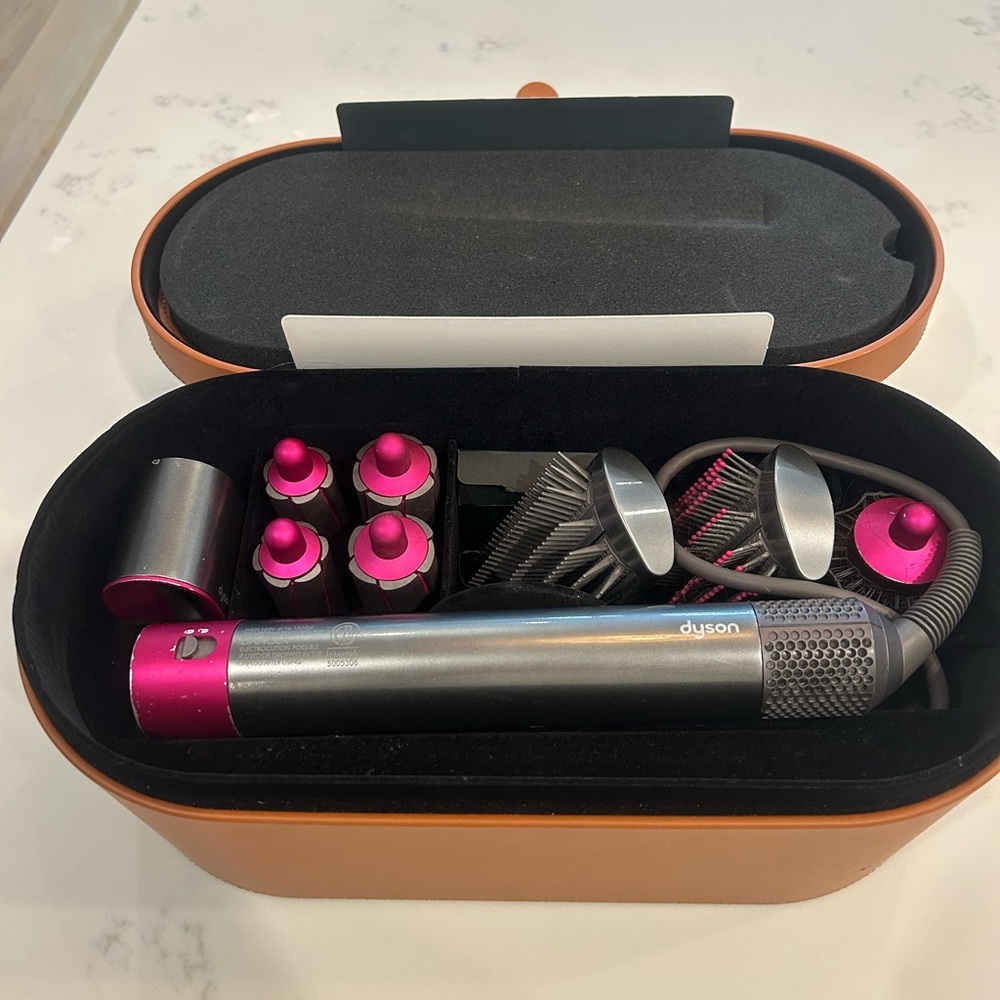 Dyson Hair Styling Set with Pink and Silver